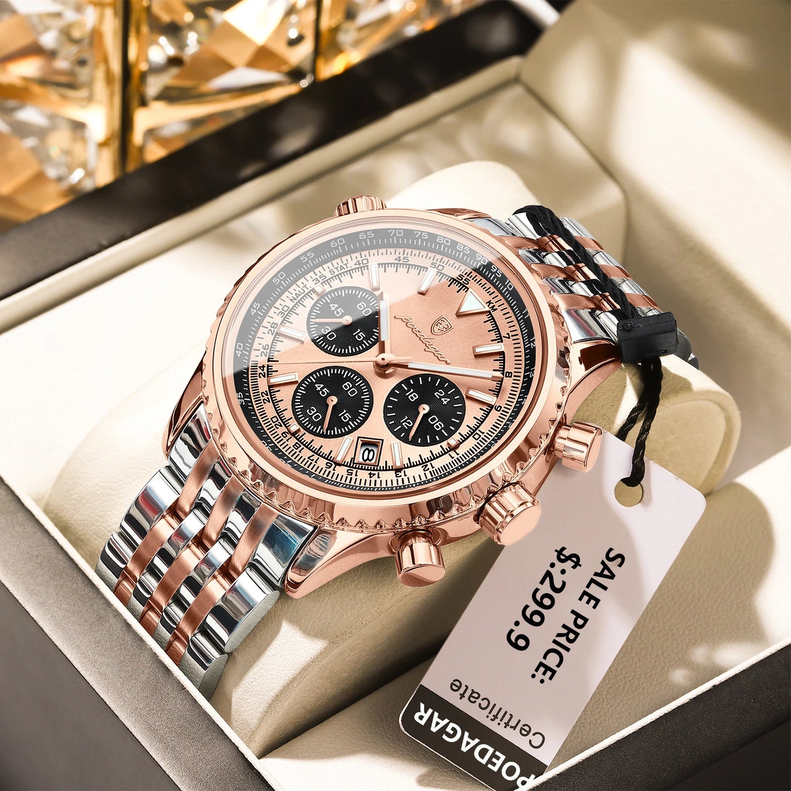 Poedagar™ - Luxe chronograaf