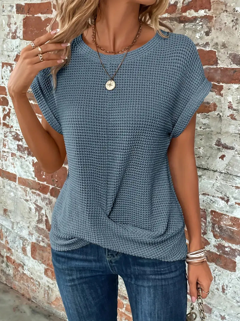 Clarissa™ - Elegante zomertop met ronde hals