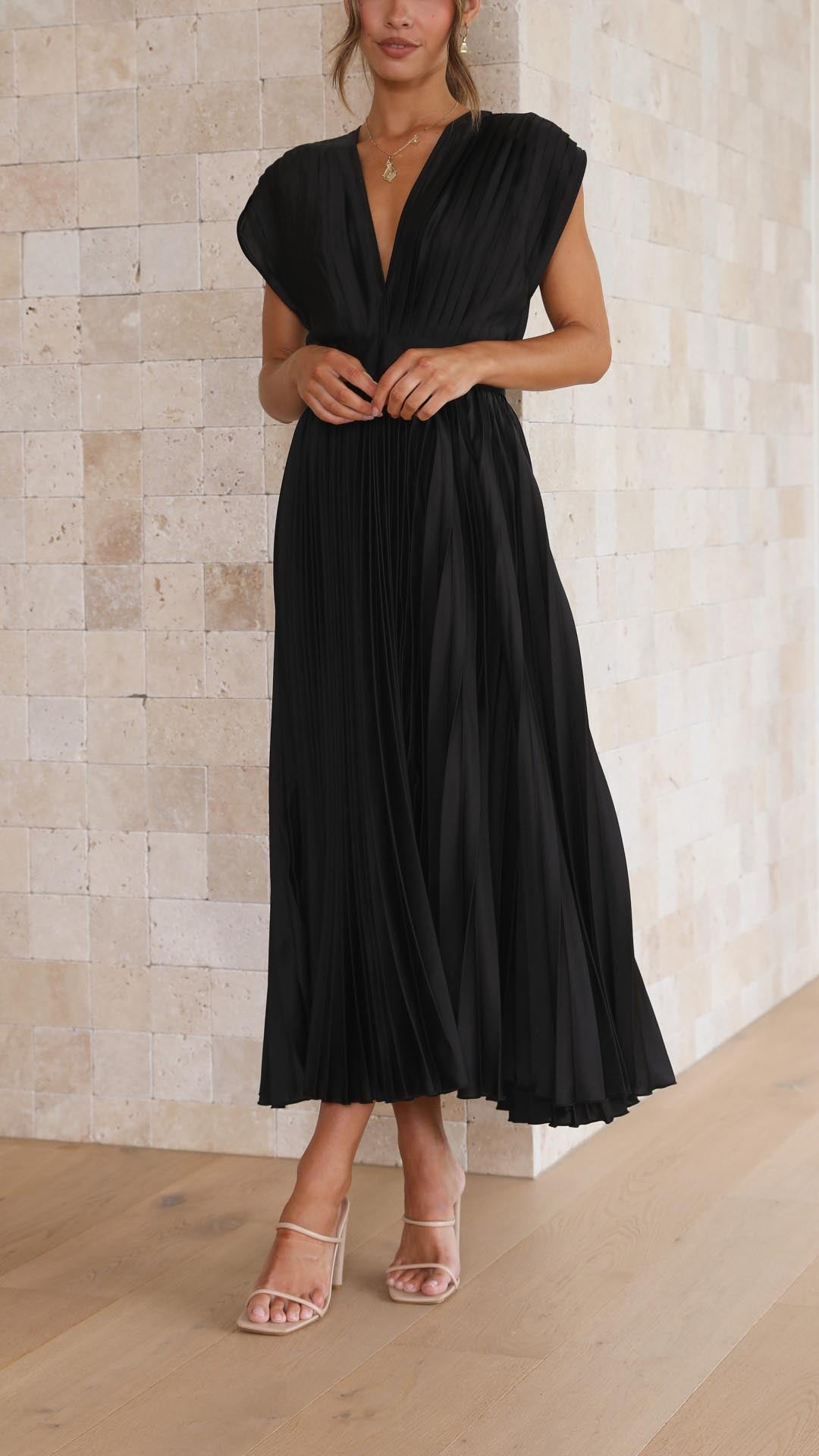 Elvira™ - Elegant Geplooide Jurk