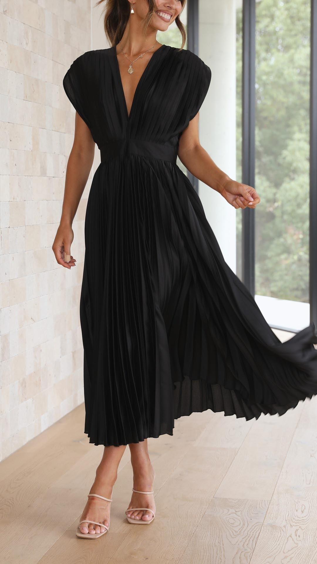 Elvira™ - Elegant Geplooide Jurk