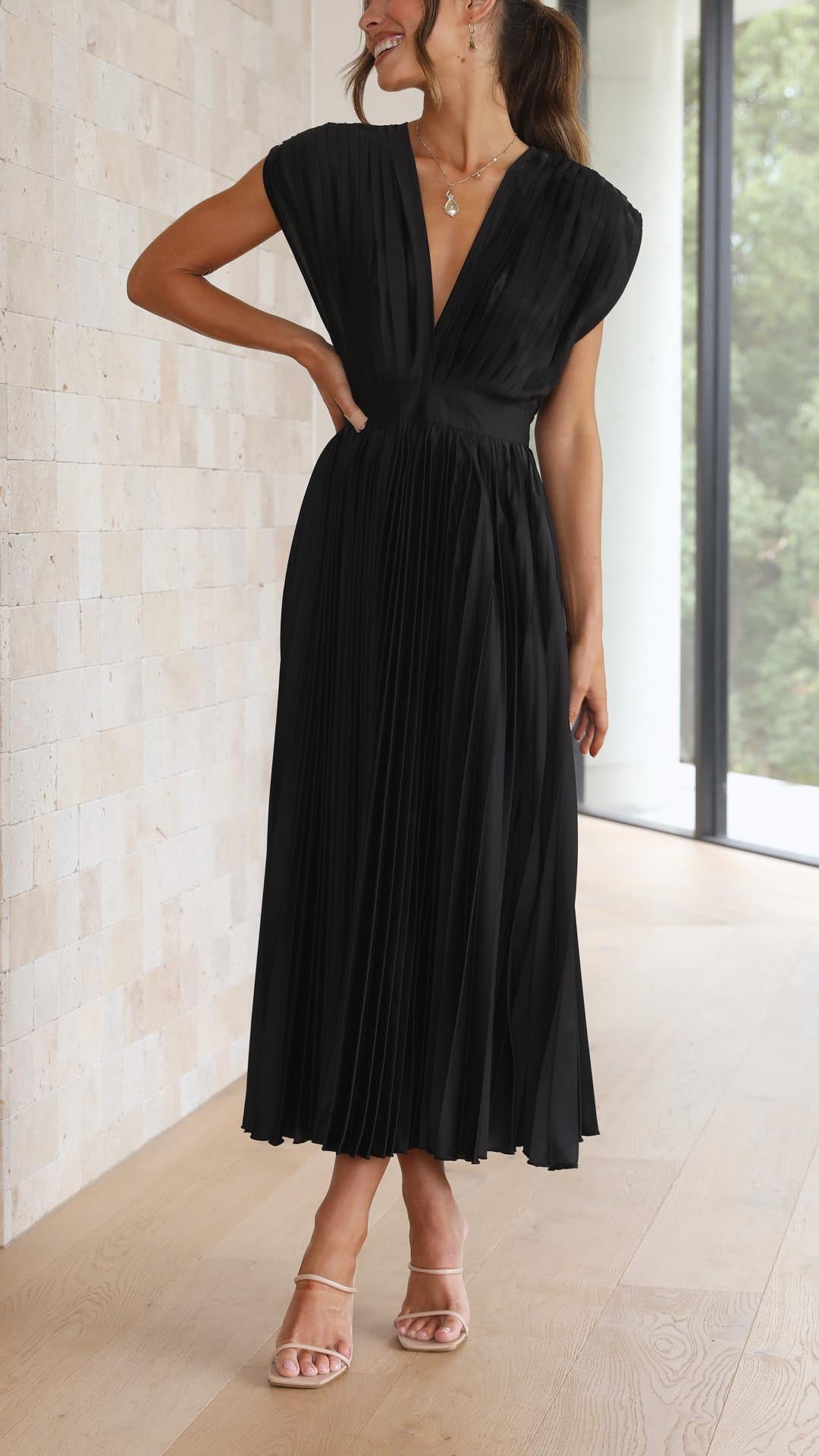 Elvira™ - Elegant Geplooide Jurk