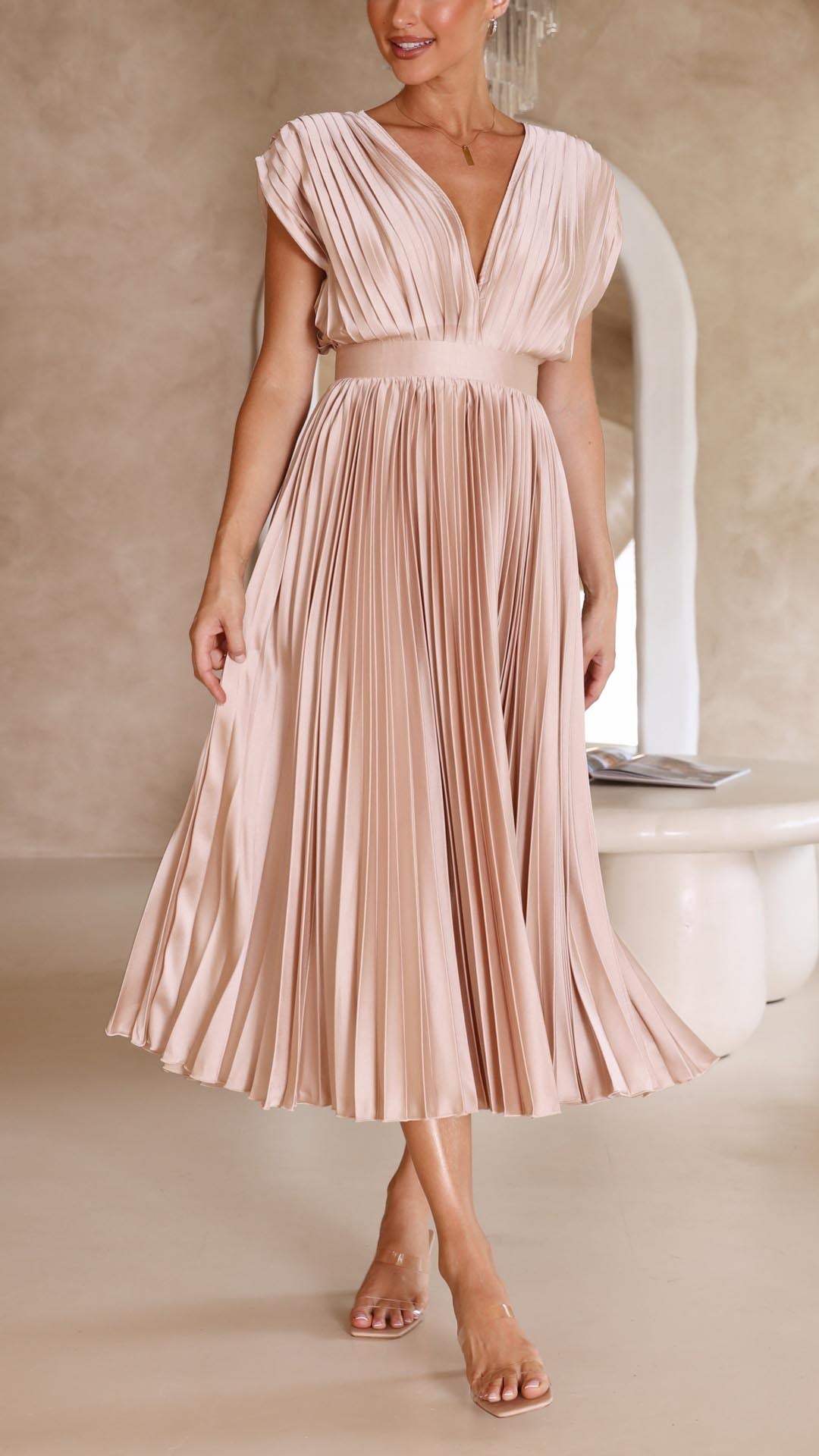 Elvira™ - Elegant Geplooide Jurk