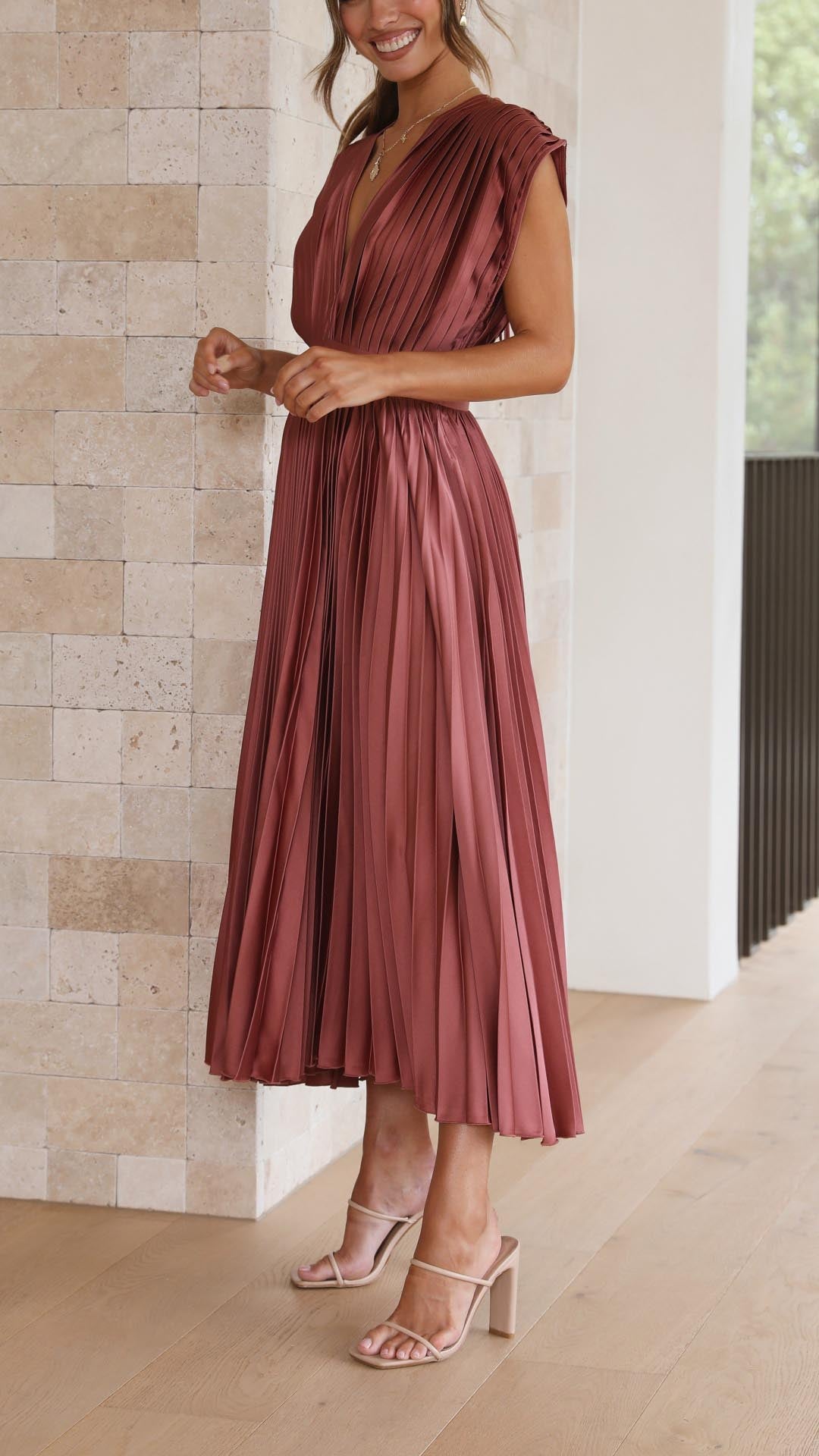 Elvira™ - Elegant Geplooide Jurk