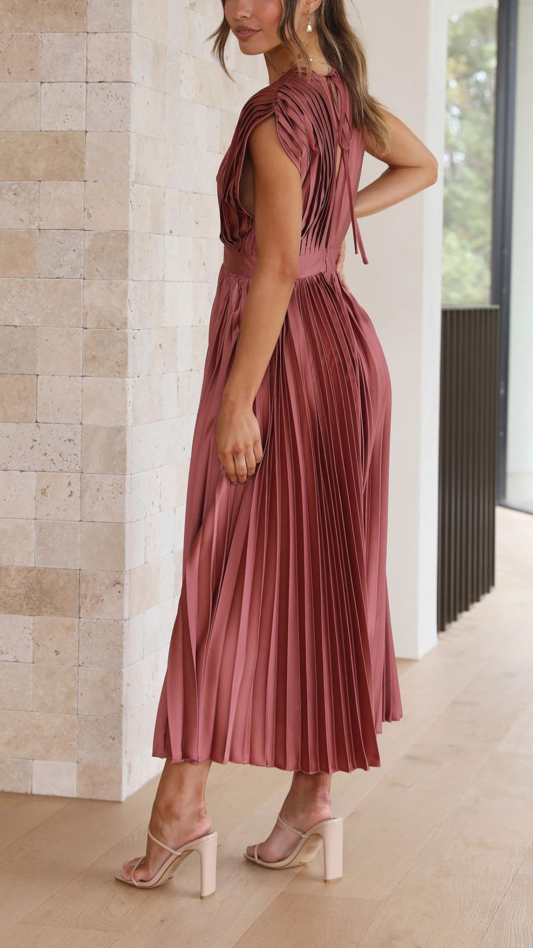 Elvira™ - Elegant Geplooide Jurk