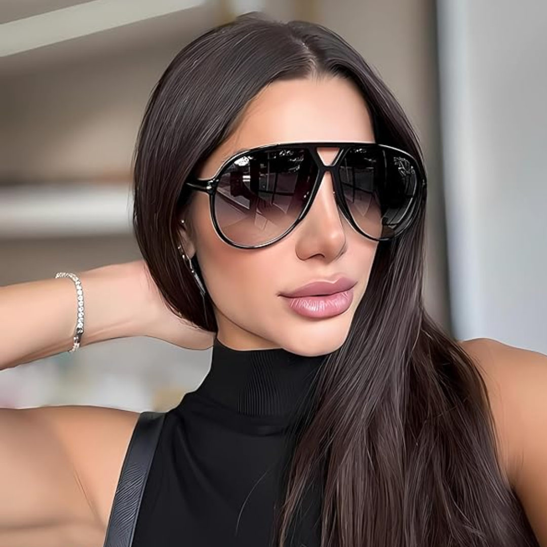 Amara™ – okulary przeciwsłoneczne typu retro oversize typu aviator