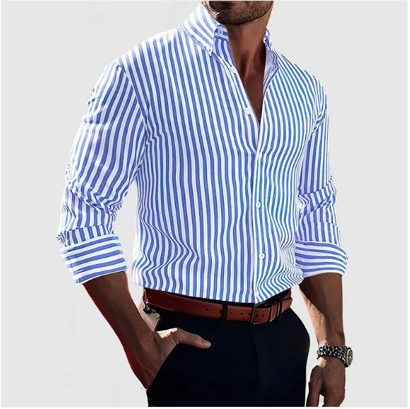 Michael™ - Gestreepte Confidence Overhemd