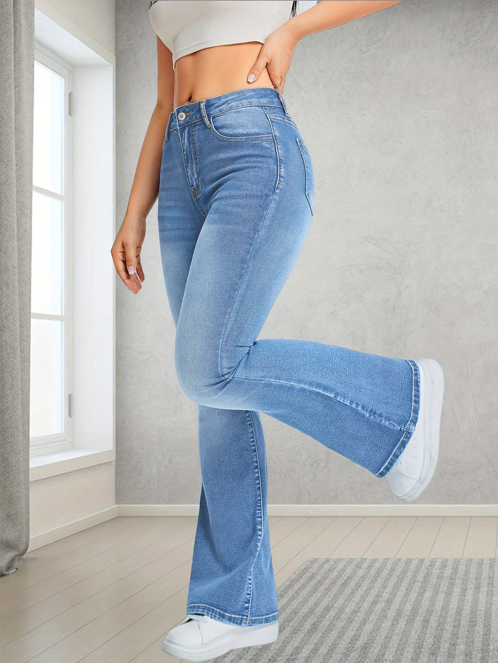 Marigold™ - Casual Bootcut Jeans met hoge taille