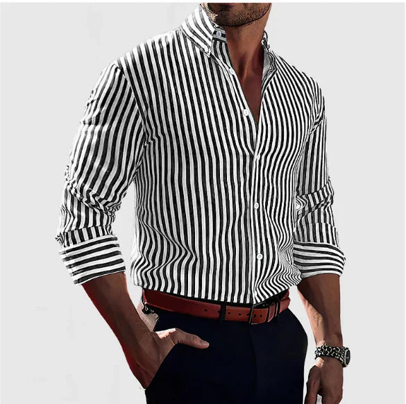 Michael™ - Gestreepte Confidence Overhemd