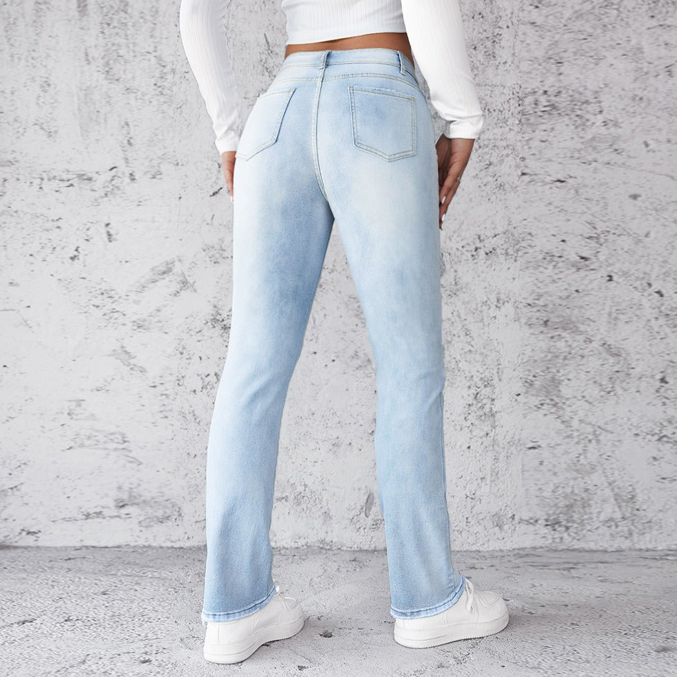 Solveig™ - Rechte stretchjeans voor dames