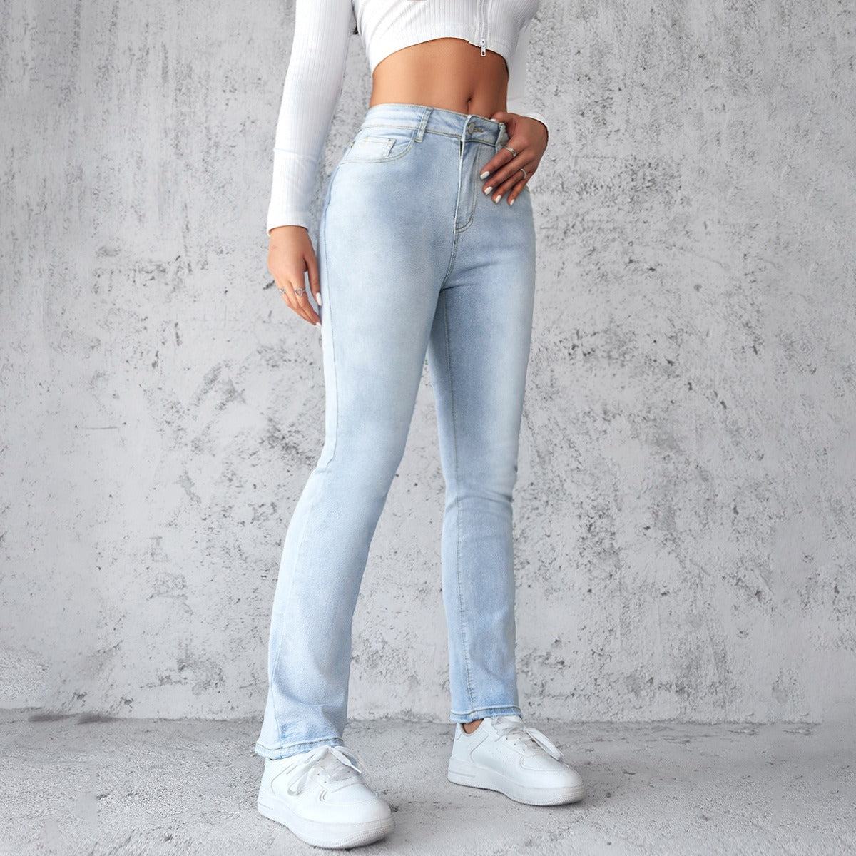 Solveig™ - Rechte stretchjeans voor dames