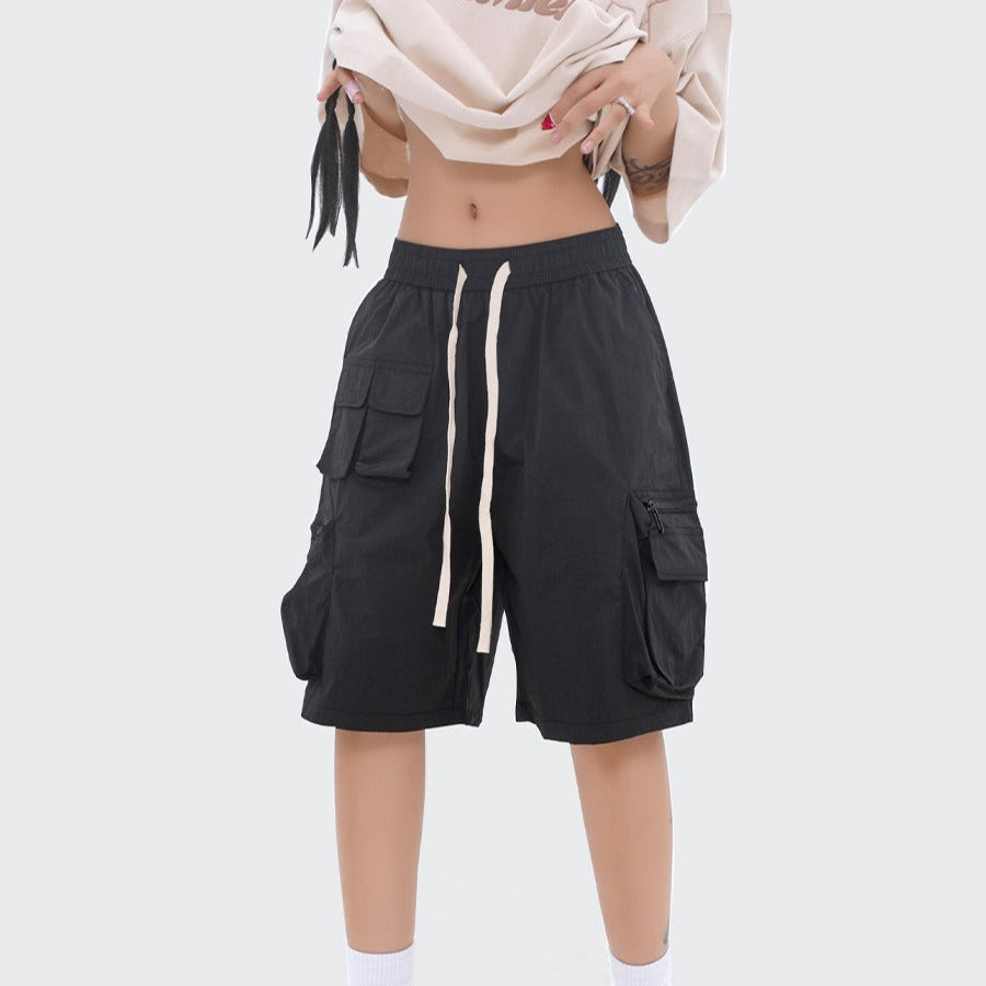 Fey™ - Damesshort met grote zakken en casual ritssluiting