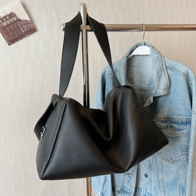 Andrea™ - Damestas van synthetisch leer met grote inhoud en casual stijl