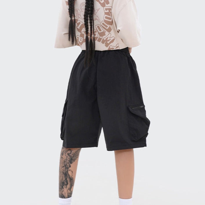 Fey™ - Damesshort met grote zakken en casual ritssluiting