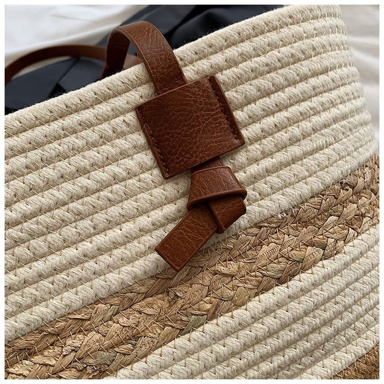 Loretta™ - Gevlochten shopper-tas voor dames in zomerse stijl