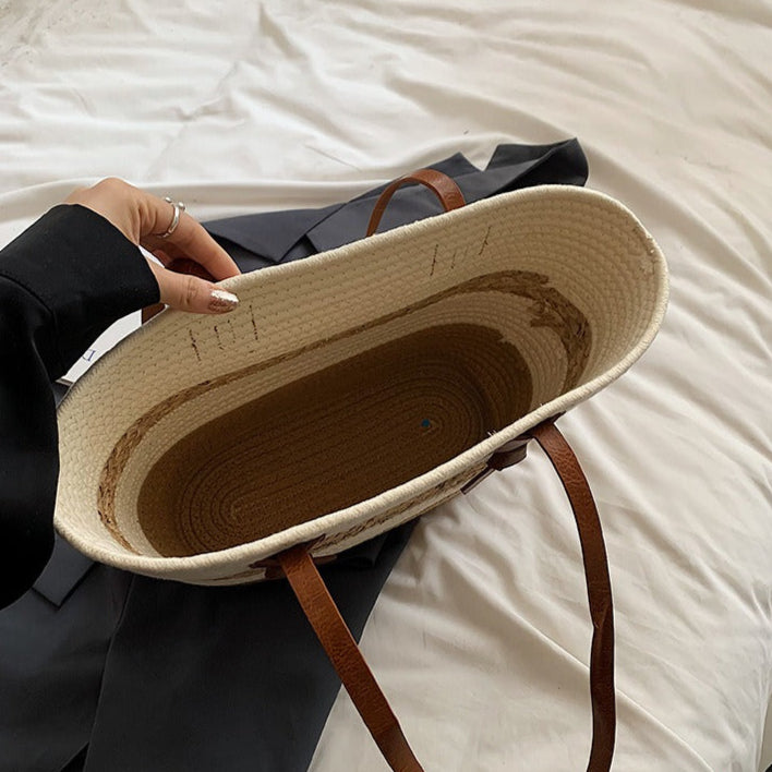 Loretta™ - Gevlochten shopper-tas voor dames in zomerse stijl