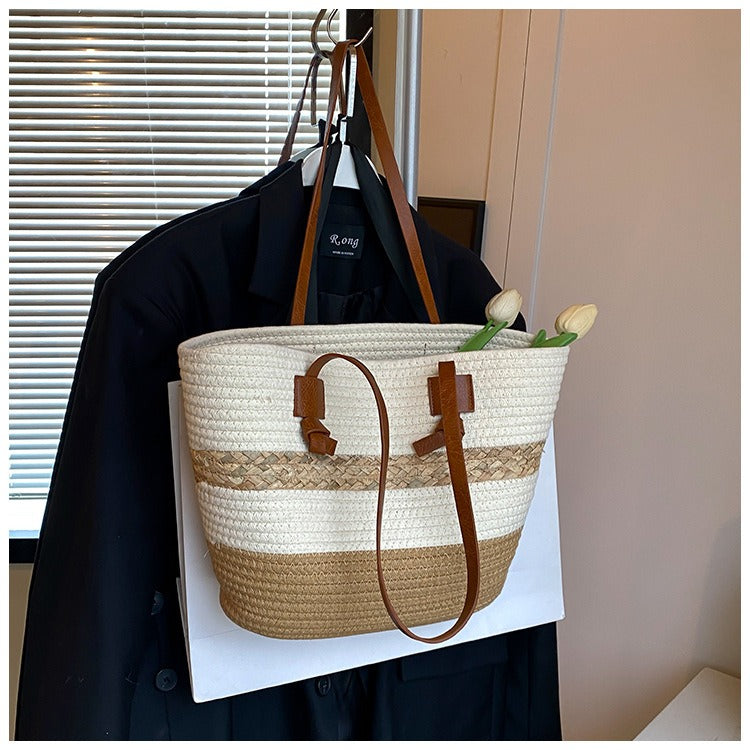Loretta™ - Gevlochten shopper-tas voor dames in zomerse stijl