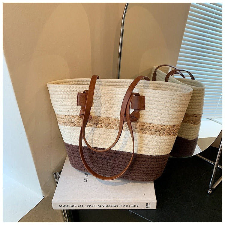 Loretta™ - Gevlochten shopper-tas voor dames in zomerse stijl