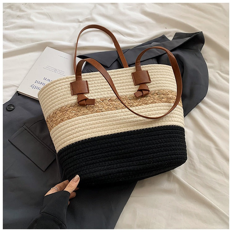 Loretta™ - Gevlochten shopper-tas voor dames in zomerse stijl
