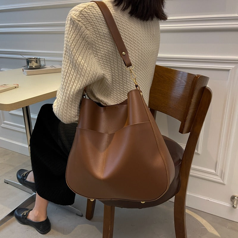 Heike™ - Minimalistische stijl schoudertas van synthetisch leer voor vrouwen