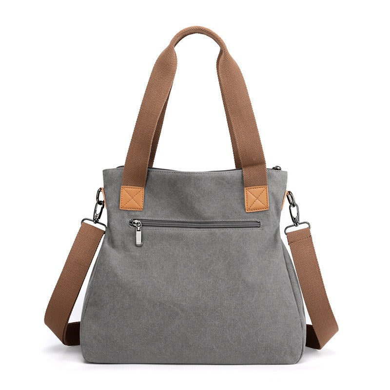 Marisol™ - Damestas van stevig canvas met dubbele hengsels
