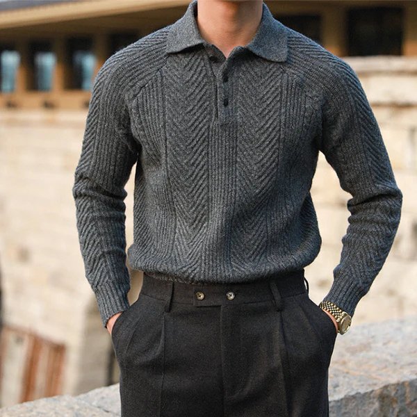 Luciano™ - Polo Met Lange Mouwen