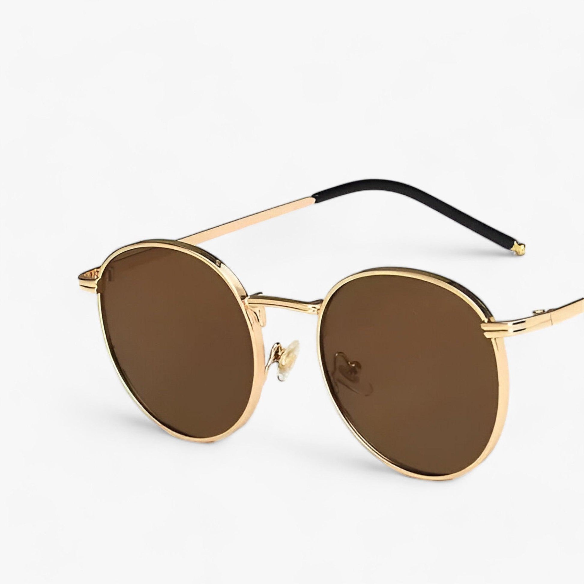 Nova™ – Uniseksowe designerskie okulary przeciwsłoneczne z okrągłymi soczewkami