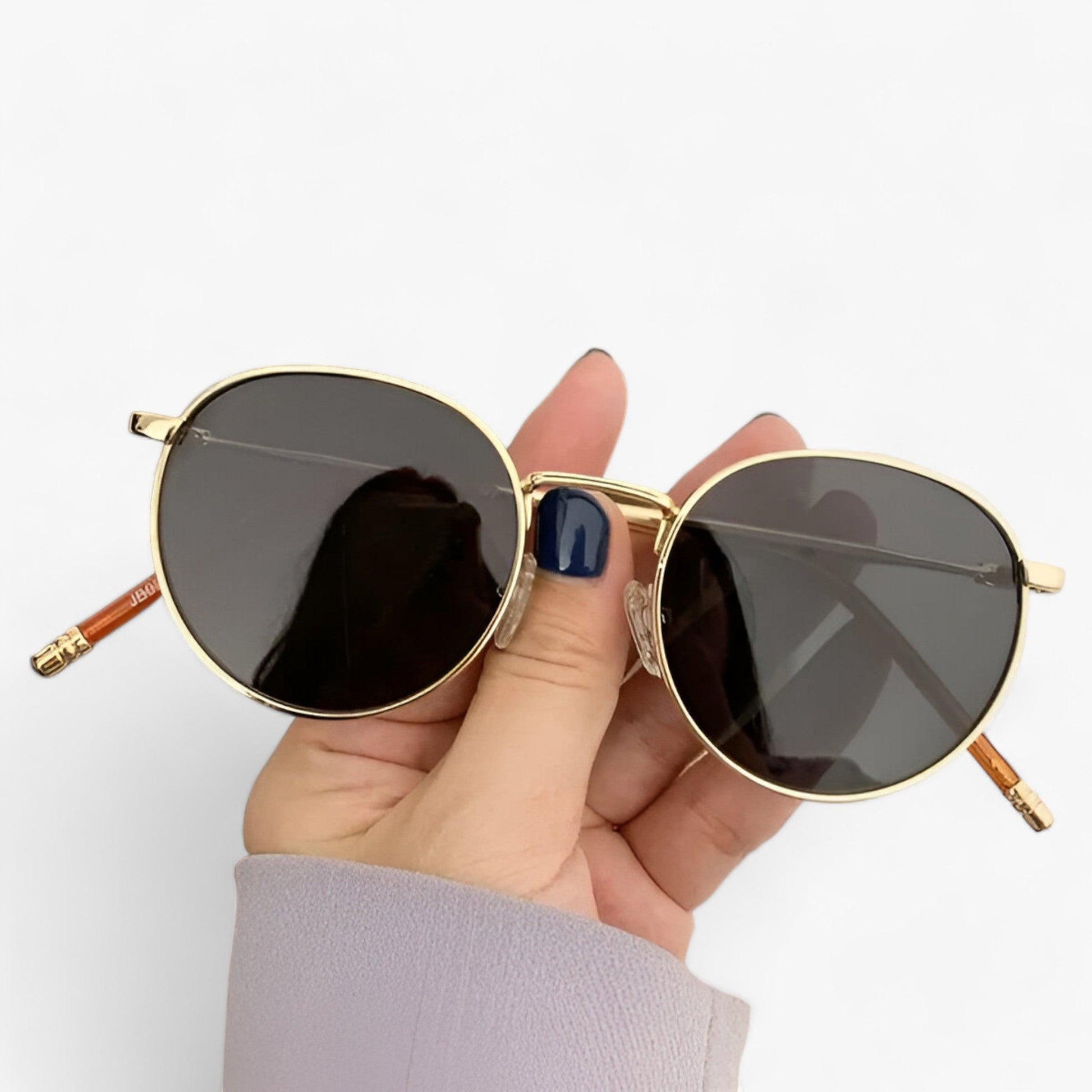 Nova™ – Uniseksowe designerskie okulary przeciwsłoneczne z okrągłymi soczewkami