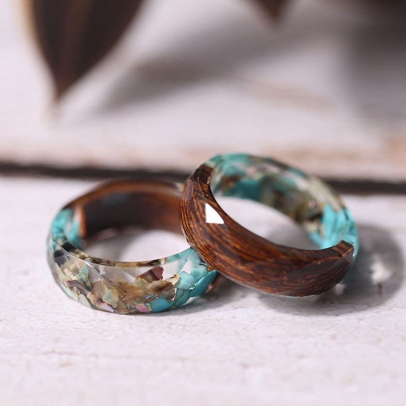 Luci™ - Houten ring met orchidee