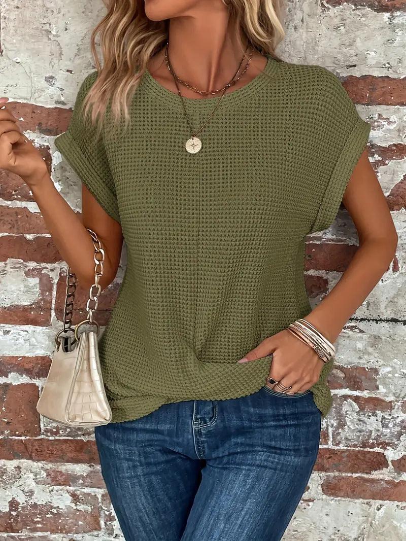 Clarissa™ - Elegante zomertop met ronde hals