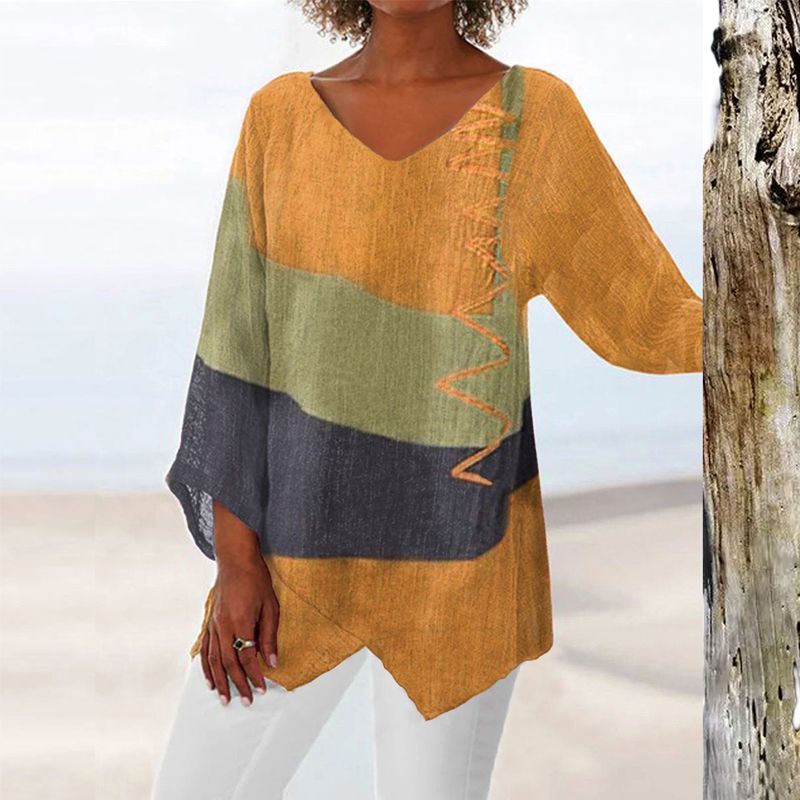 Elayne™ - Top met kleurrijke print voor vrouwen