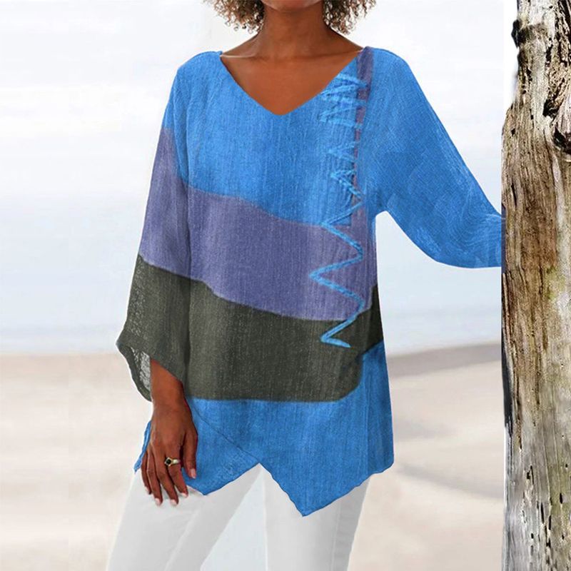 Elayne™ - Top met kleurrijke print voor vrouwen