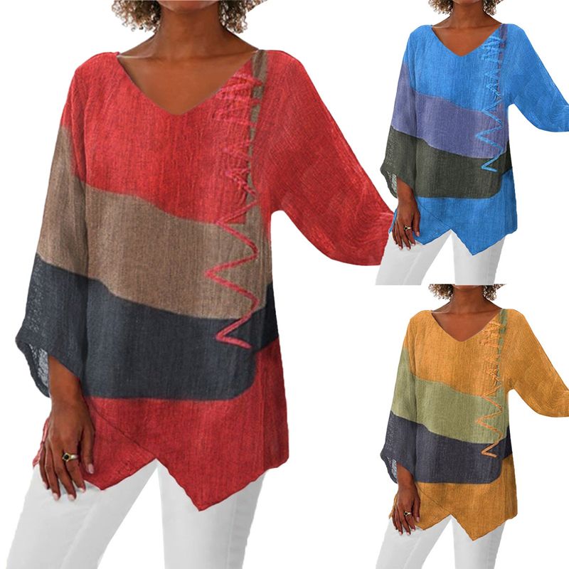 Elayne™ - Top met kleurrijke print voor vrouwen