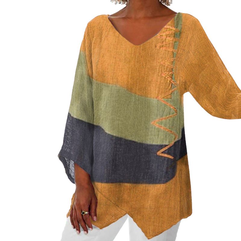 Elayne™ - Top met kleurrijke print voor vrouwen