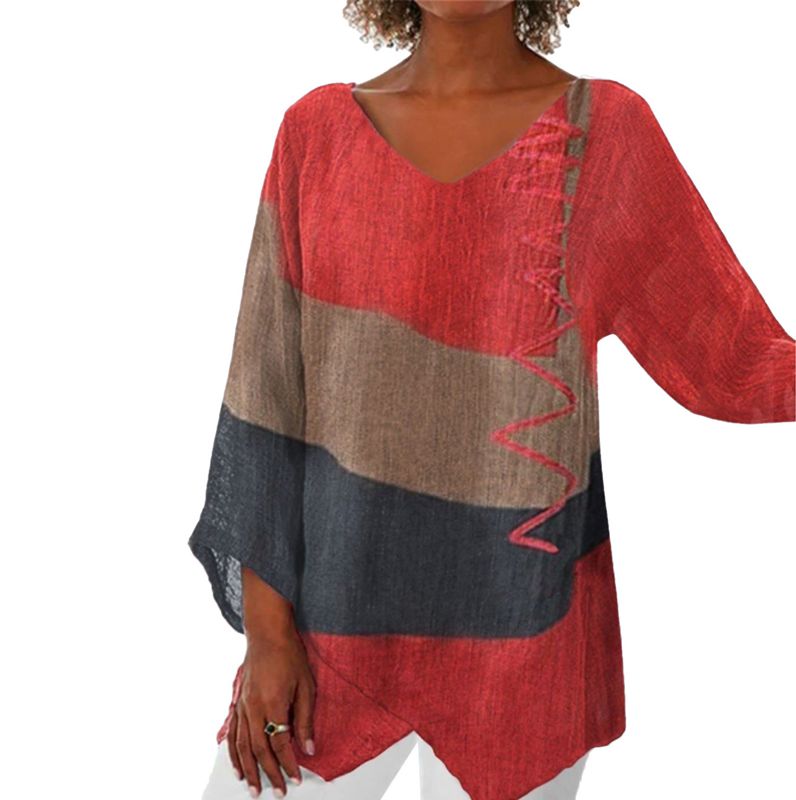 Elayne™ - Top met kleurrijke print voor vrouwen
