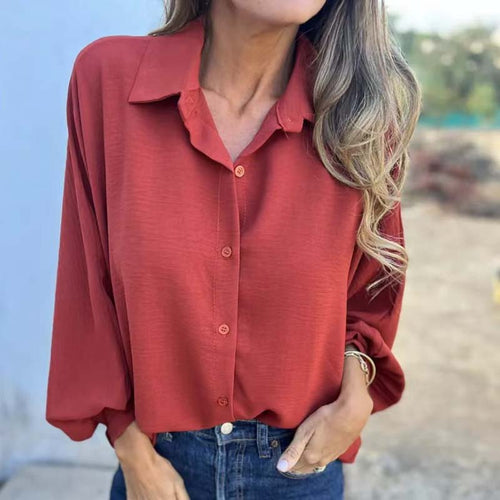 Aenor™ - Elegante en Veelzijdige Blouse met Ballonmouwen