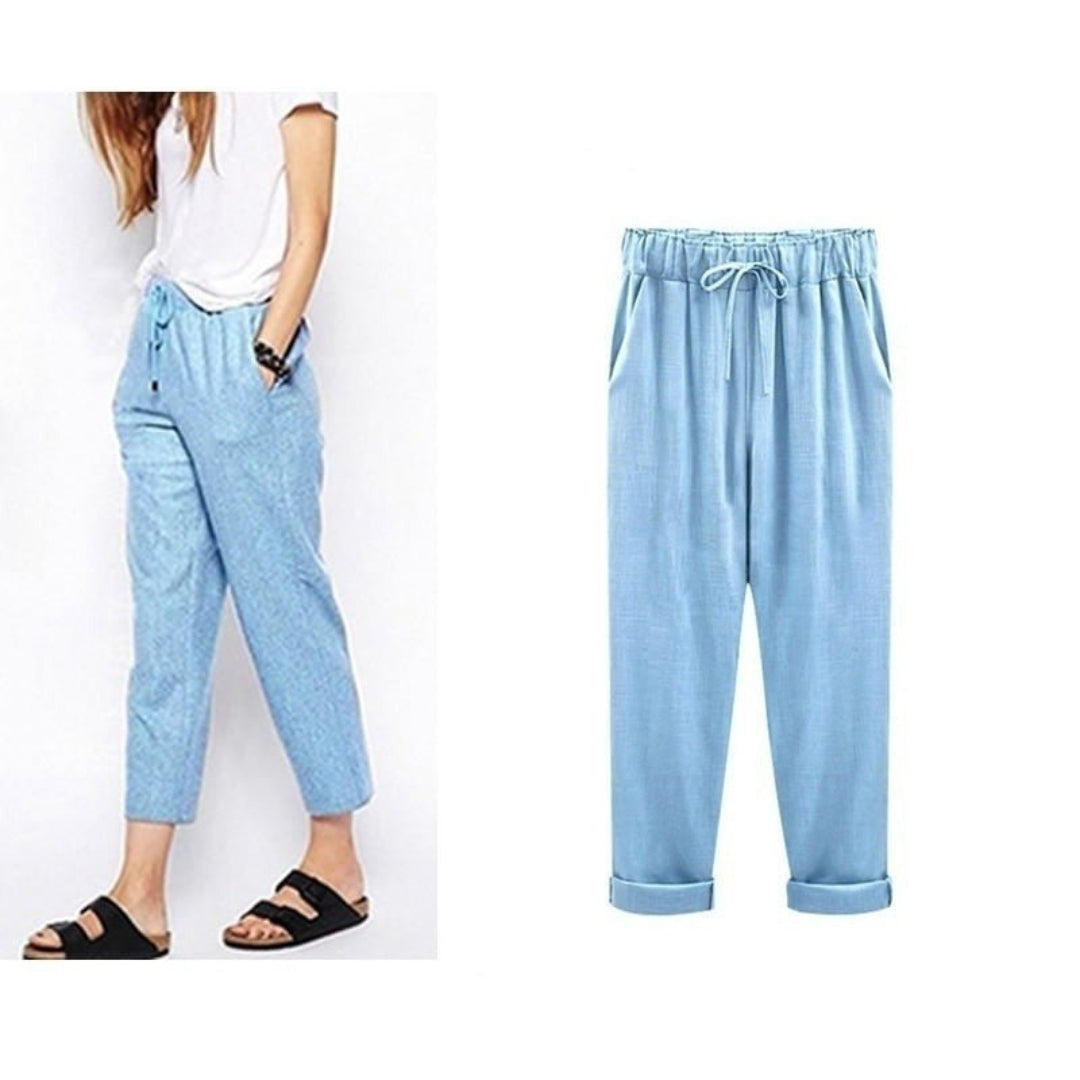 Summer™ - Zomerbroek voor dames - casual stijl met trekkoord