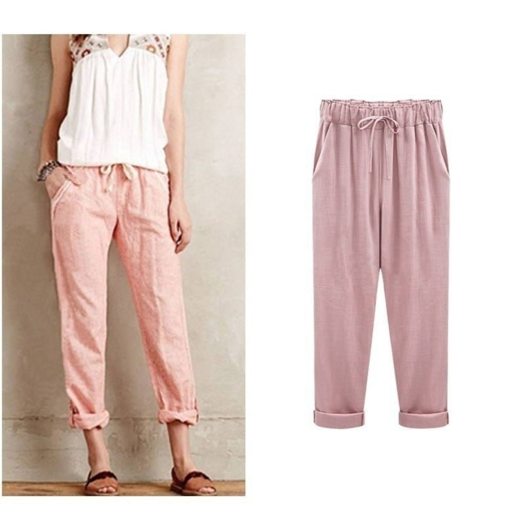 Summer™ - Zomerbroek voor dames - casual stijl met trekkoord