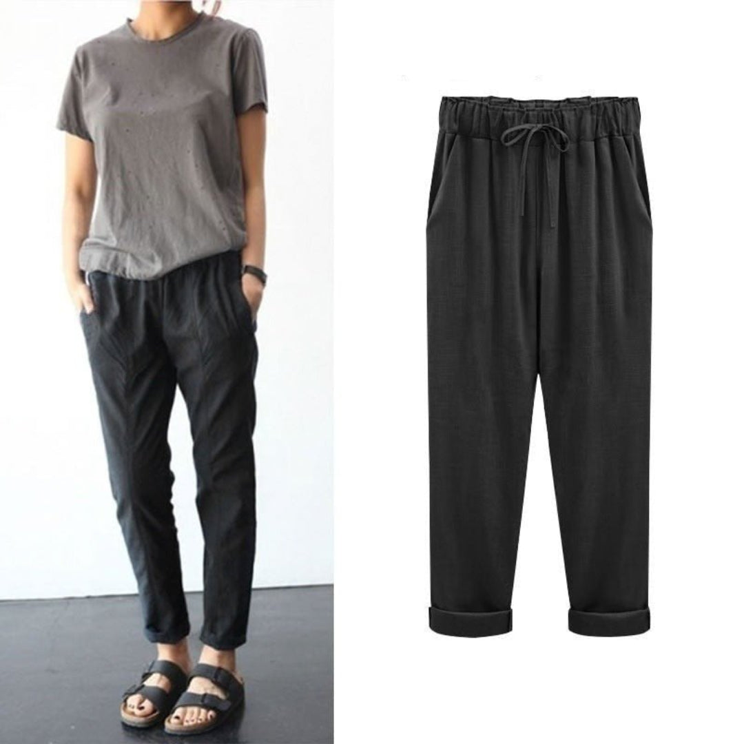 Summer™ - Zomerbroek voor dames - casual stijl met trekkoord