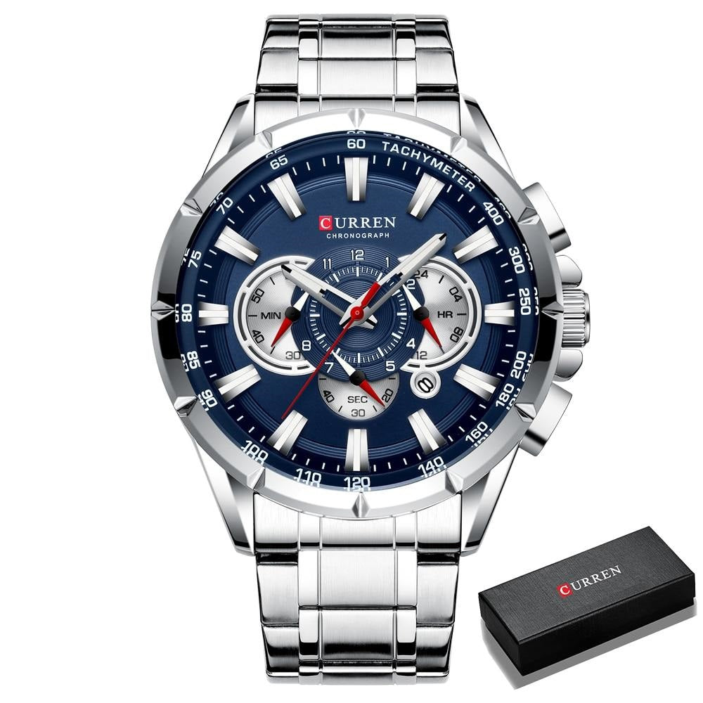 Curren™ - Luxe Quartz Horloge met Stopwatch